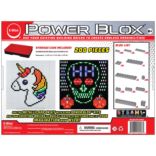 Power Blox Metallic ADD-ON Building Block Set - E-Blox