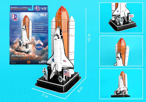 Space Shuttle on Launch Pad 3D Puzzle